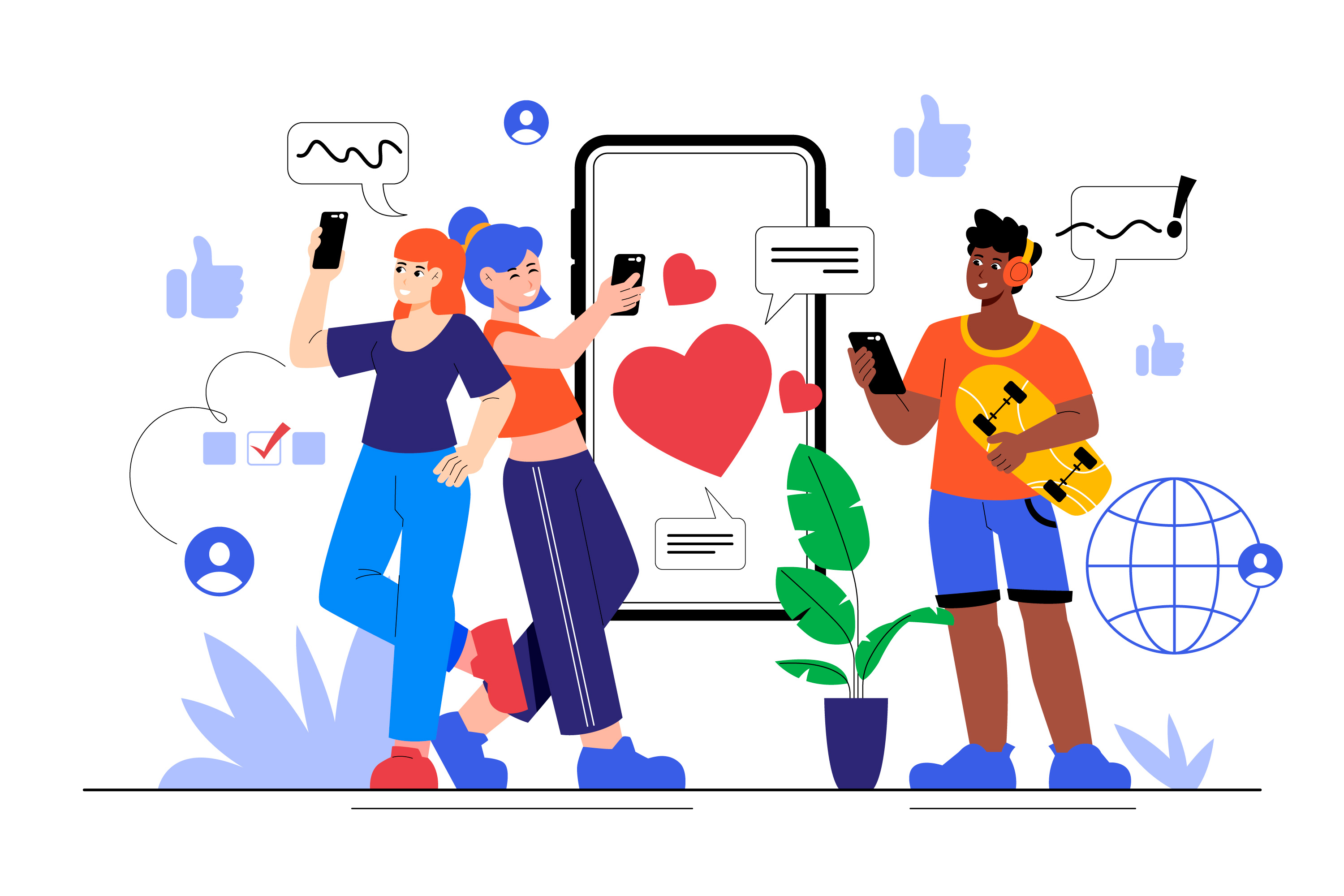 Social Media Illustration